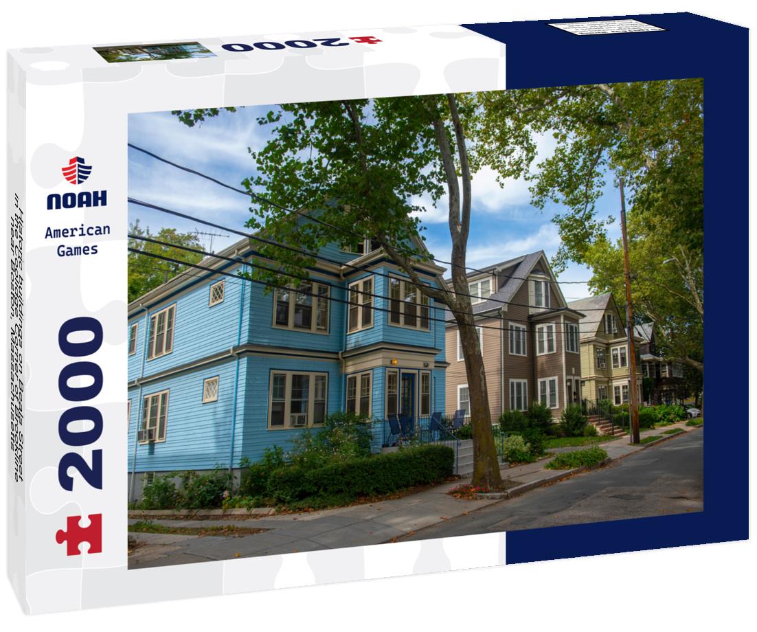 Noah Jigsaw Puzzle Historic buildings on Beals Street in the Coolidge Corner of Brookline near Boston, Massachusetts 2000 pieces