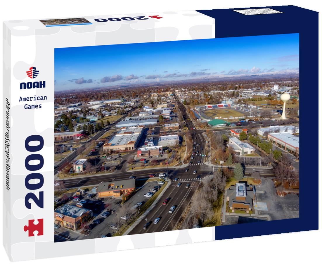 Noah Jigsaw Puzzle Main street leads through the small town of Meridian Idaho 2000 pieces