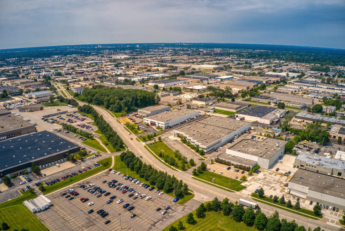 Noah Jigsaw Puzzle Aerial View of the Detroit Suburb of Warren, Michigan 2000 pieces