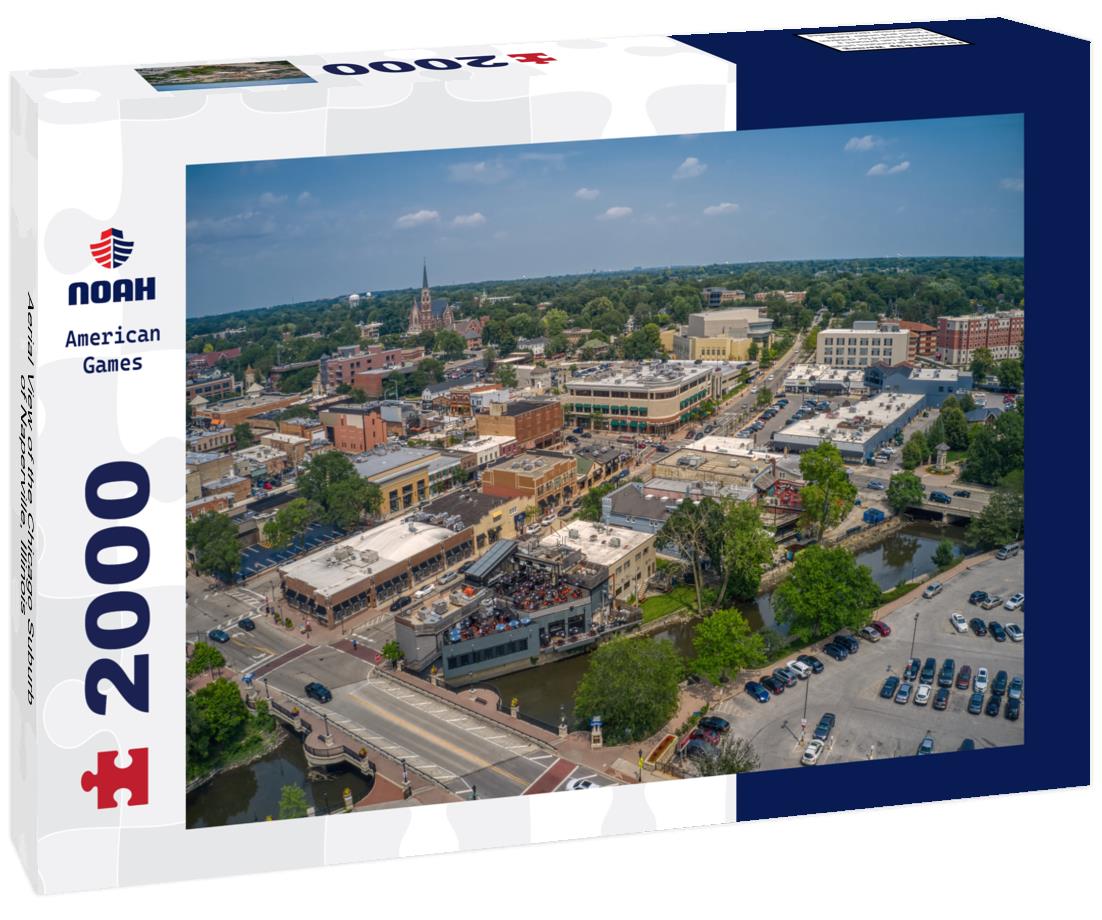 Noah Jigsaw Puzzle Aerial View of the Chicago Suburb of Naperville, Illinois 2000 pieces