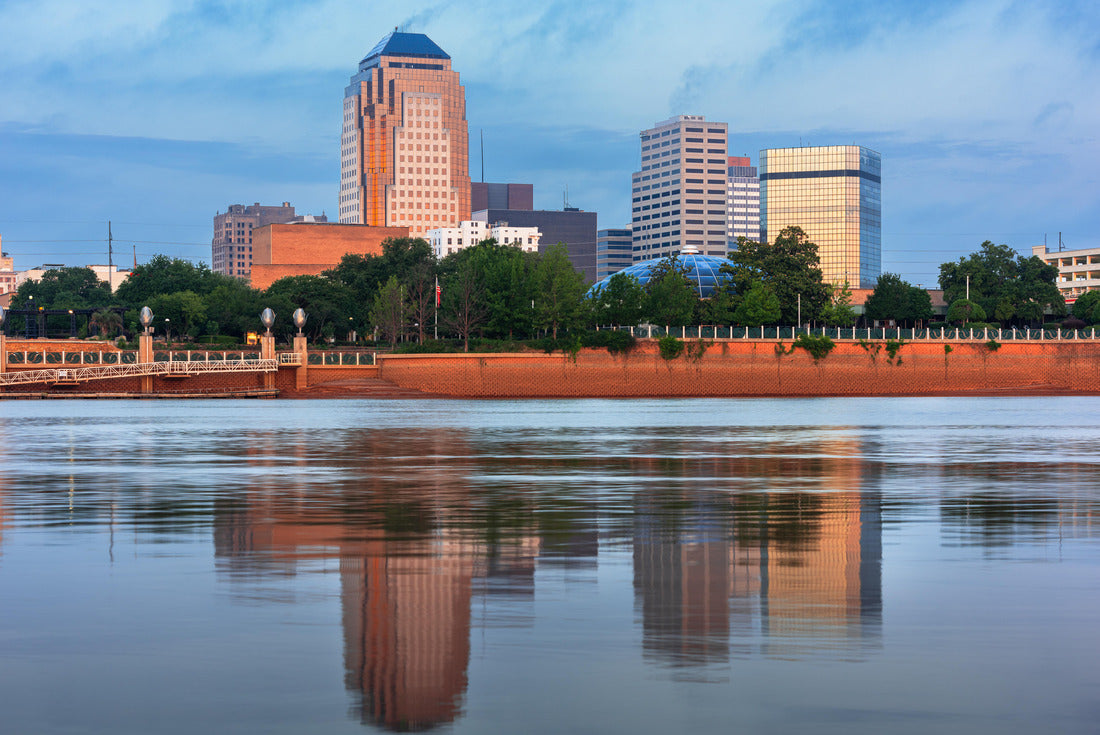 Noah Jigsaw Puzzle Shreveport, Louisiana, USA downtown skyline on the Red River at twilight 2000 pieces