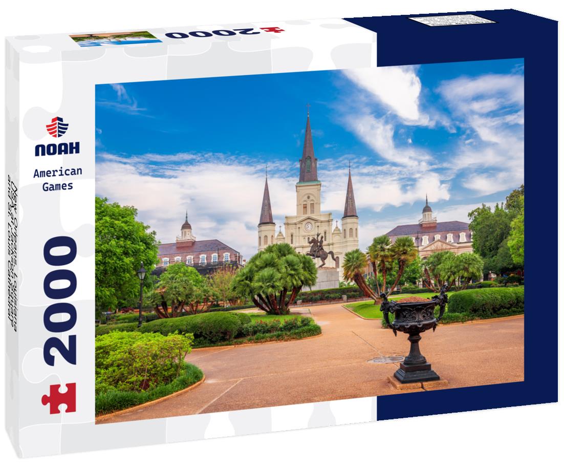 Noah Jigsaw Puzzle New Orleans, Louisiana, USA at Jackson Square and St. Louis Cathedral in the morning 2000 pieces