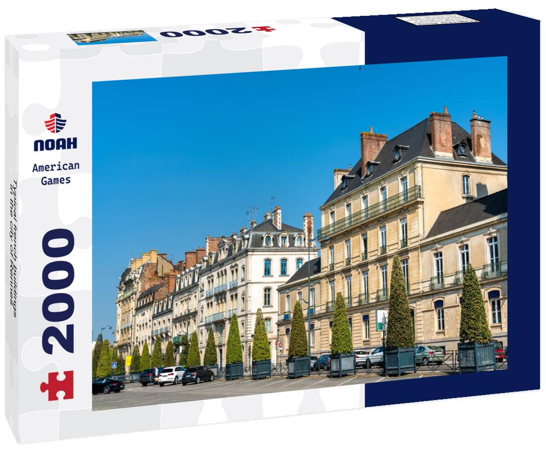 Typical french buildings in the city of Rennes 2000pc Puzzle