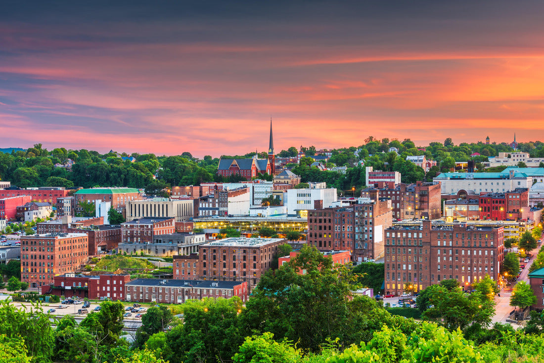 Lynchburg, Virginia, USA downtown city skyline 2000pc Puzzle