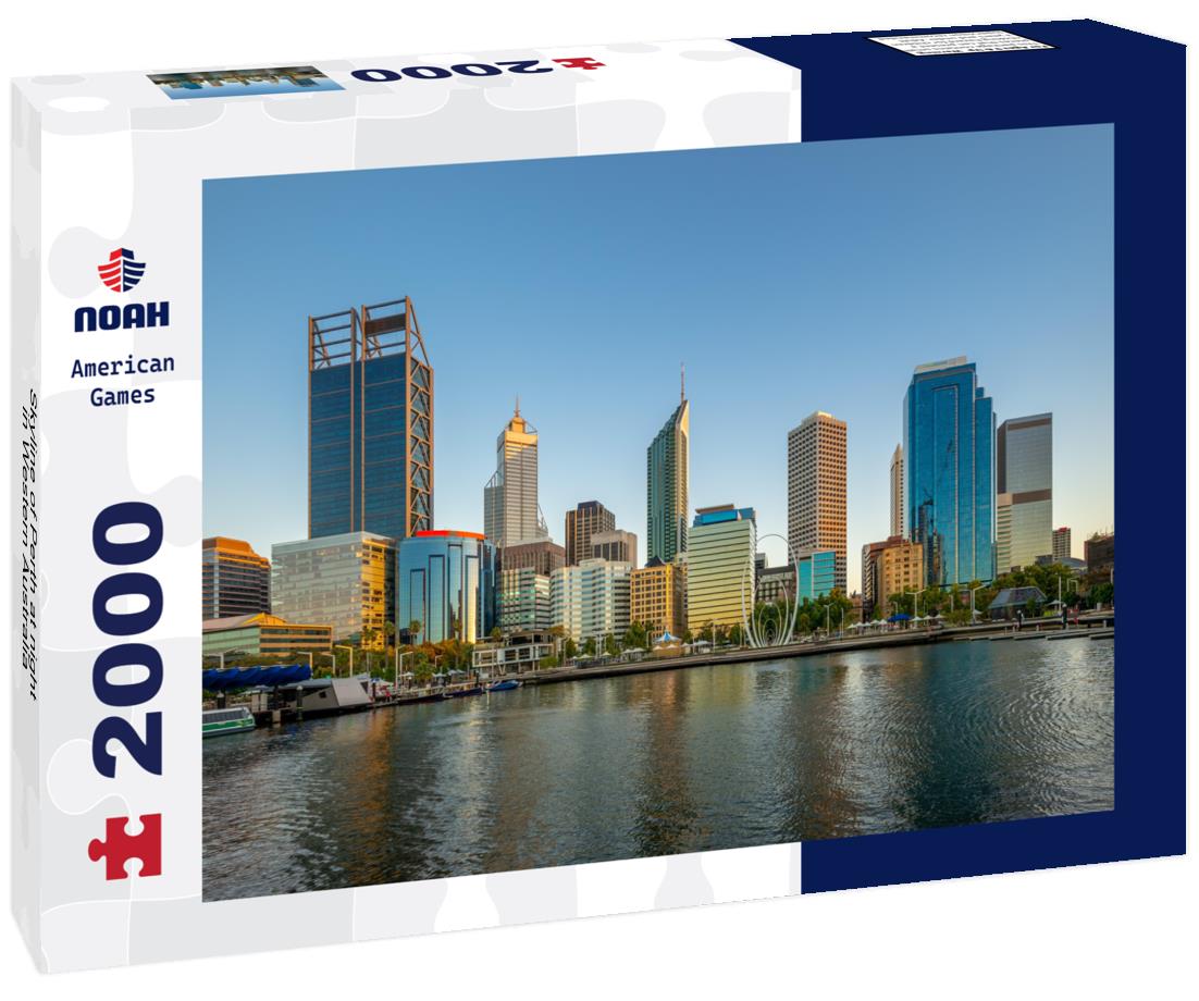 Skyline of Perth at night in Western Australia 2000pc Puzzle