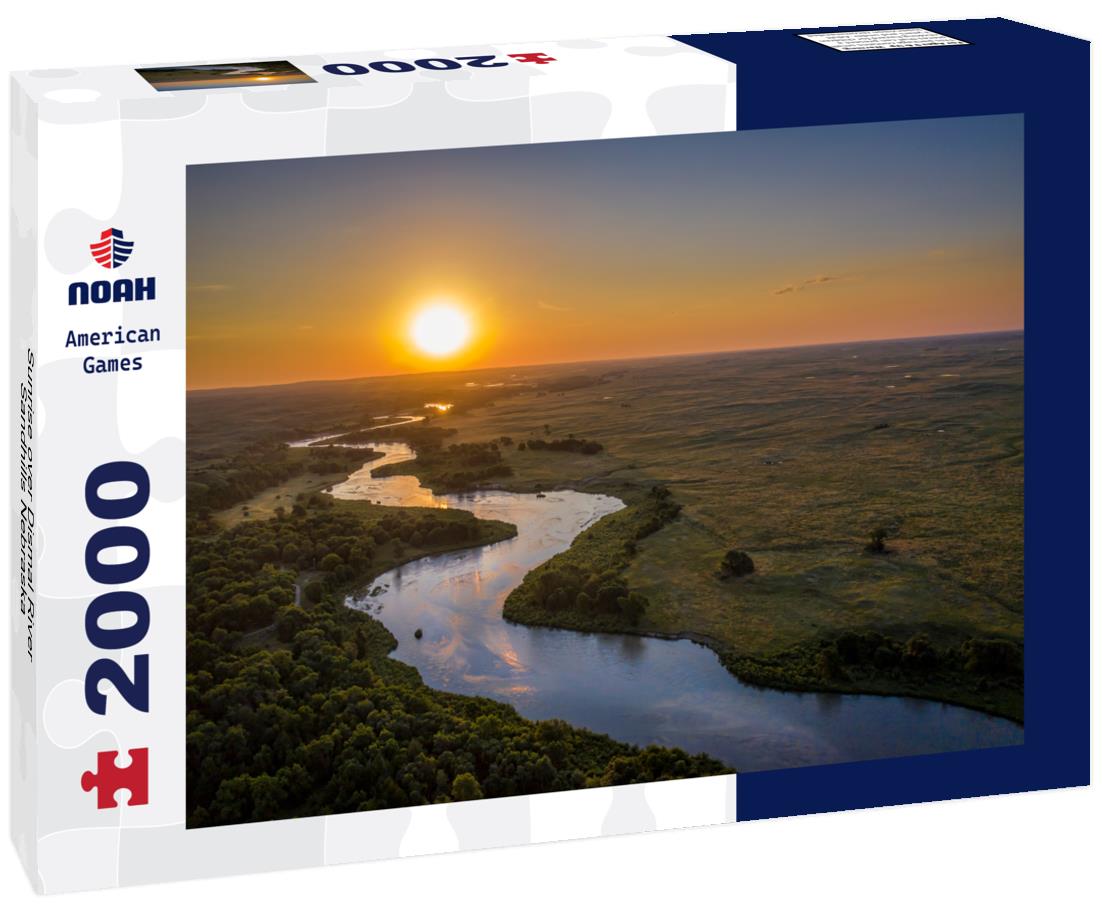 Sunrise over Dismal River, Sandhills Nebraska 2000pc Puzzle
