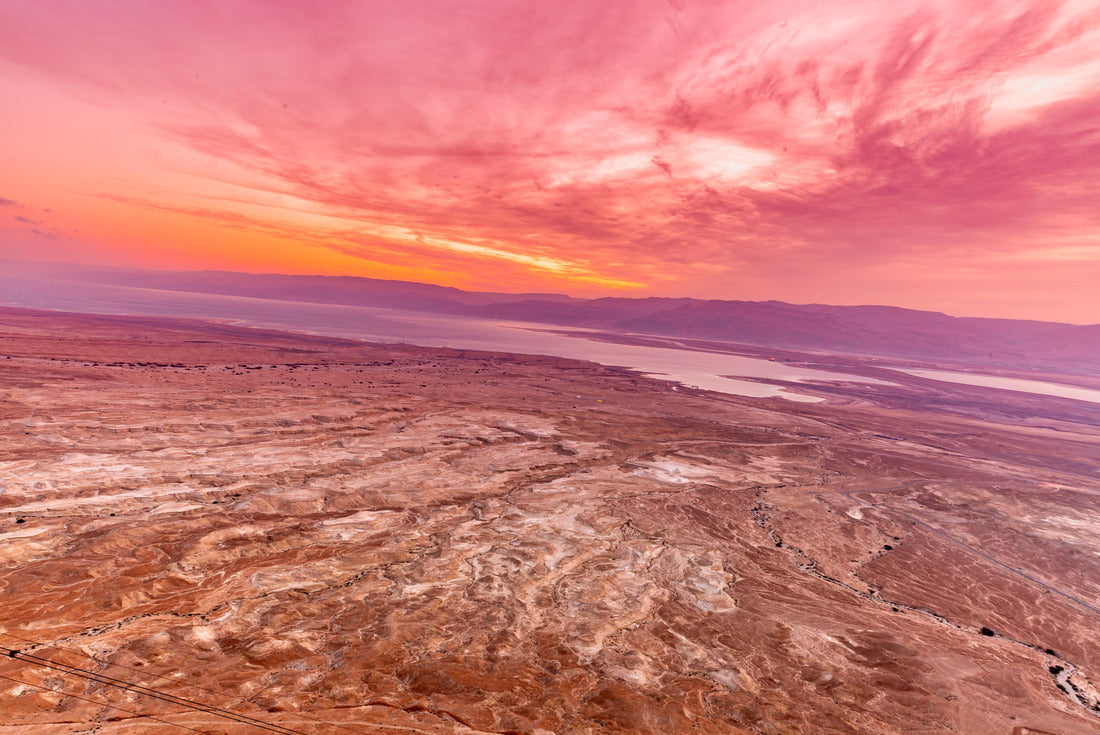 Noah Jigsaw Puzzle sunrise over ancient Masada fortress in Israel 2000 pieces