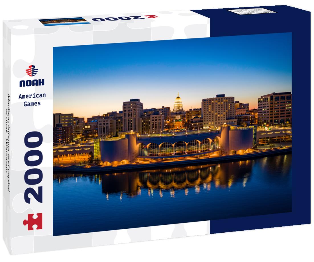Madison isthmus and capital at dusk, Wisconsin 2000pc Puzzle