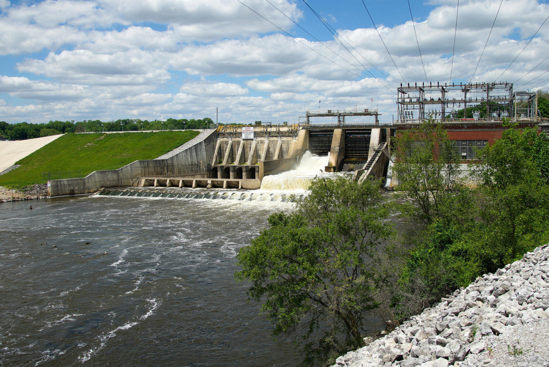 Oakdale Hydro Electric Dam near Delphi Indiana 2000pc Puzzle