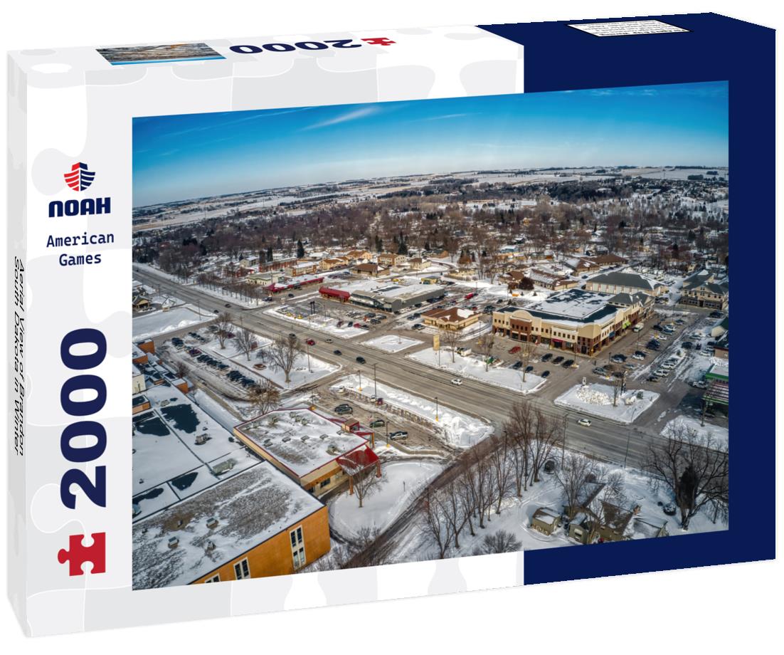 Aerial View of Brandon, South Dakota in Winter 2000pc Puzzle