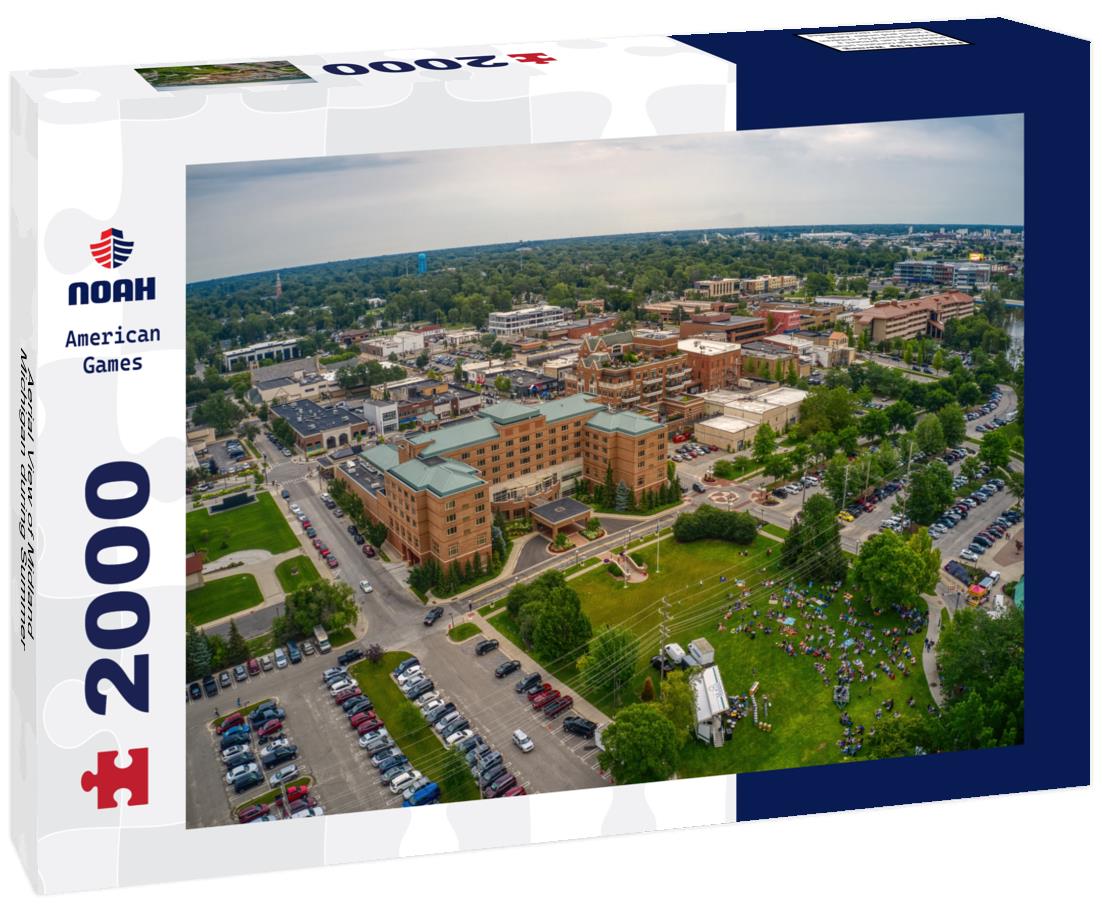 Aerial View of Midland, Michigan during Summer 2000pc Puzzle