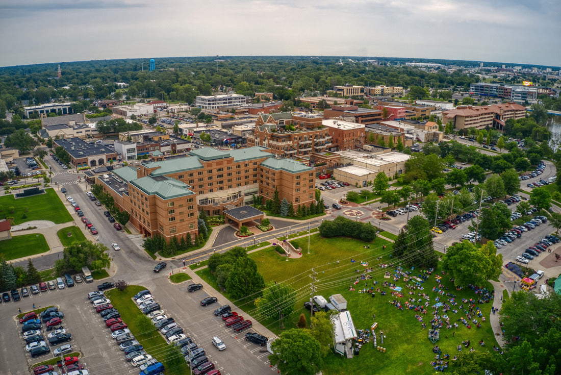 Aerial View of Midland, Michigan during Summer 2000pc Puzzle