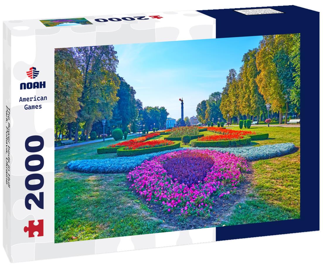 The flower beds in Hull Park, Poltava, Ukraine 2000pc Puzzle