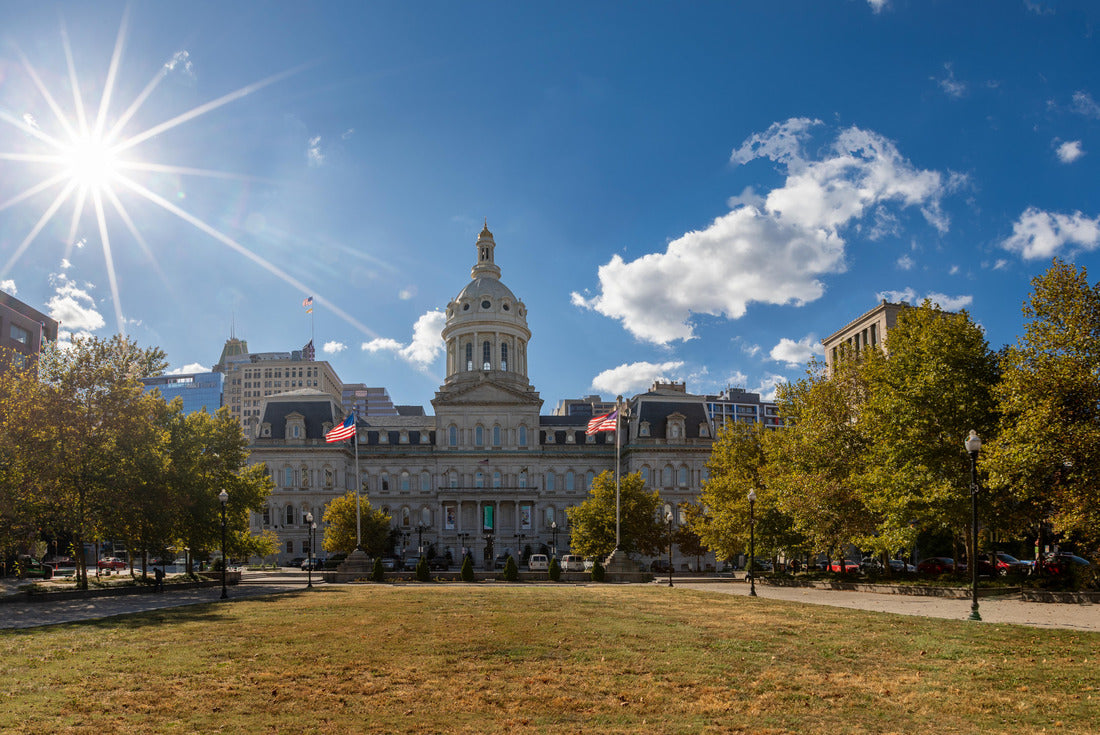 War Memorial Plaza in Baltimore, Maryland. USA 2000pc Puzzle