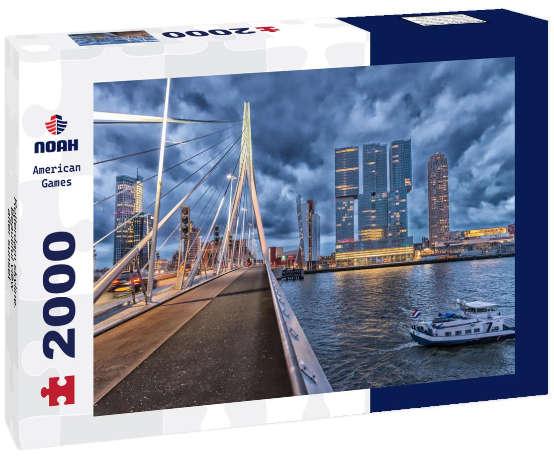 Rotterdam skyline. Beautiful view after sunset 2000pc Puzzle