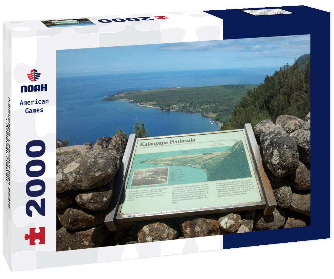 Kalaupapa Lookout sign board,, Molokai, Hawaii 2000pc Puzzle