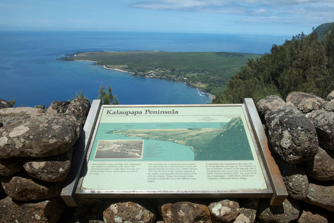 Kalaupapa Lookout sign board,, Molokai, Hawaii 2000pc Puzzle