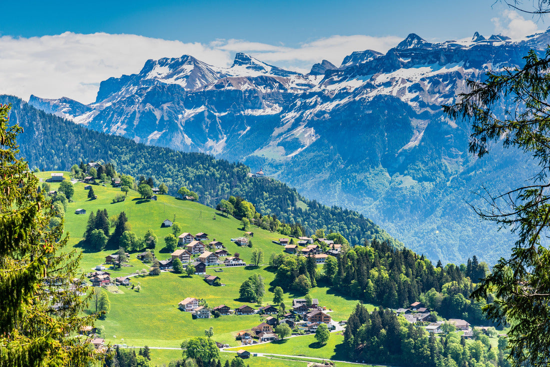 Switzerland, Beatenberg village and Alps view 2000pc Puzzle