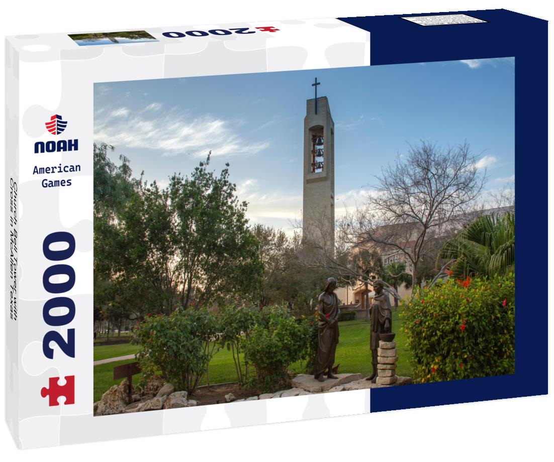 Church Bell Tower with Cross in McAllen Texas 2000pc Puzzle