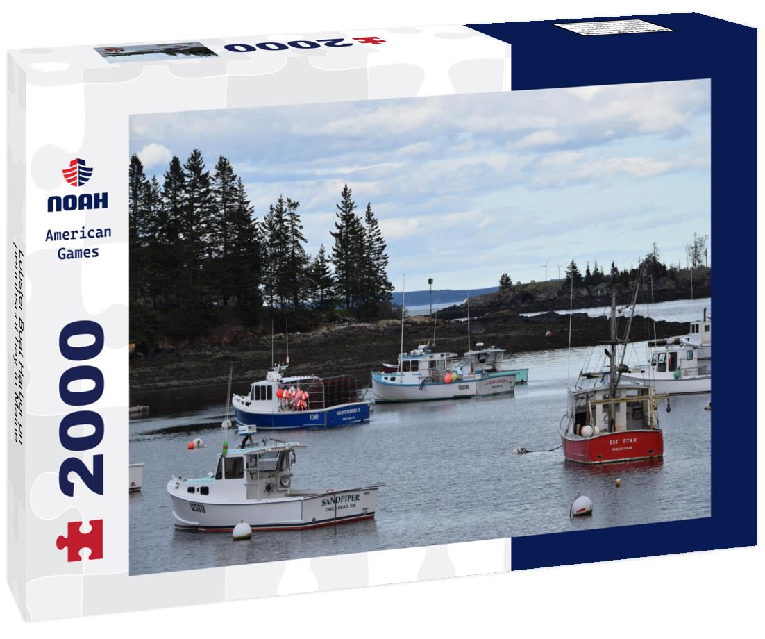 Lobster Boat Harbor on penobscot bay in Maine 2000pc Puzzle