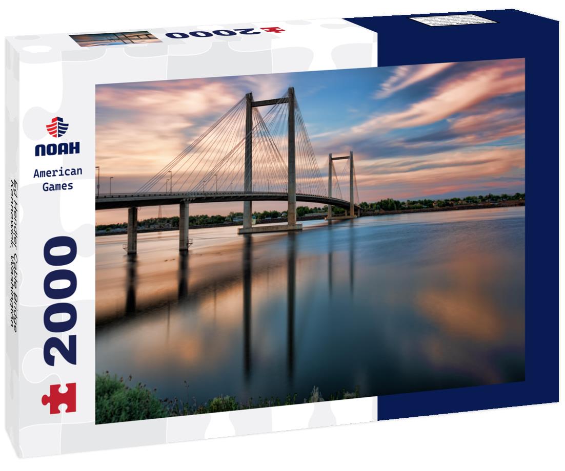 Ed Hendler Cable Bridge Kennewick, Washington 2000pc Puzzle