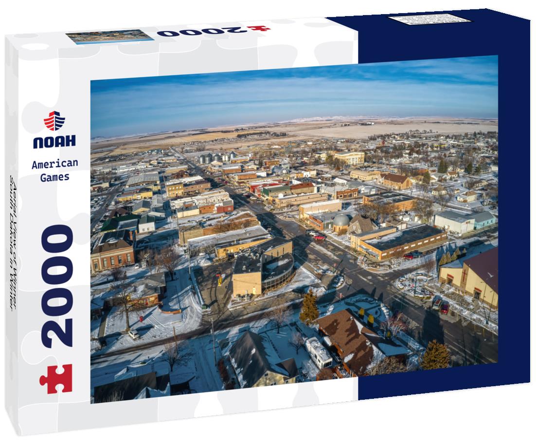 Aerial View of Winner, South Dakota in Winter 2000pc Puzzle