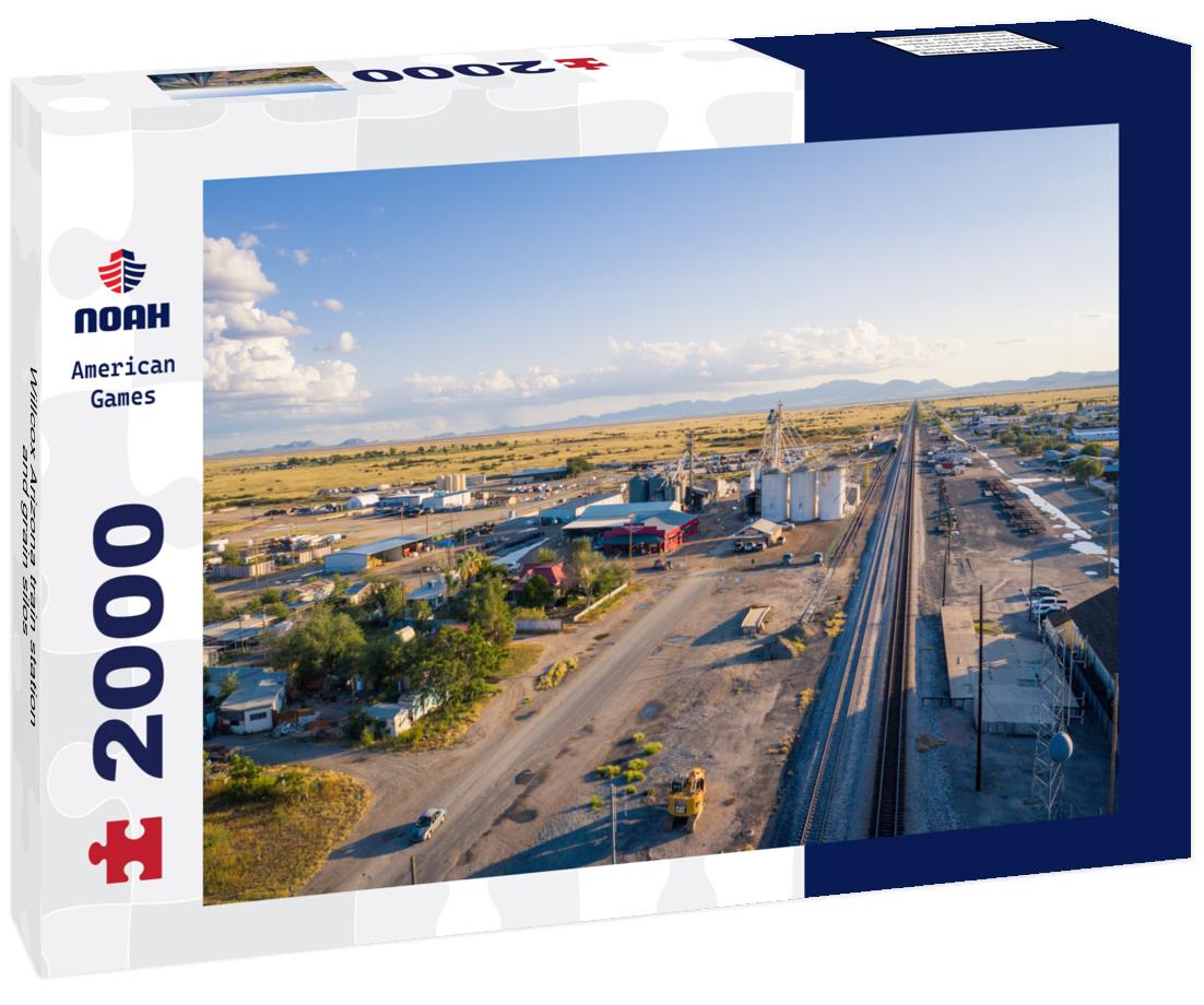 Willcox Arizona train station and grain silos 2000pc Puzzle