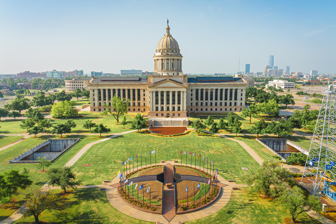 Aerial View of Oklahoma City Capitol Building 2000pc Puzzle