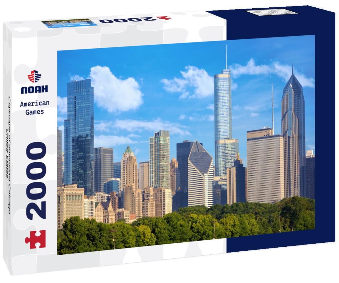 Cityscape of downtown Chicago, United States 2000pc Puzzle