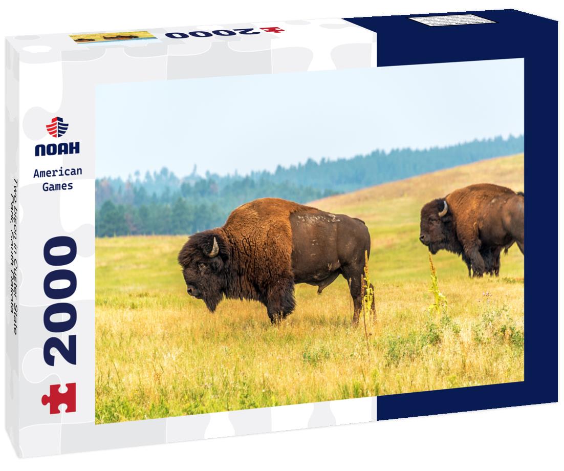 Two bison in Custer State Park, South Dakota 2000pc Puzzle