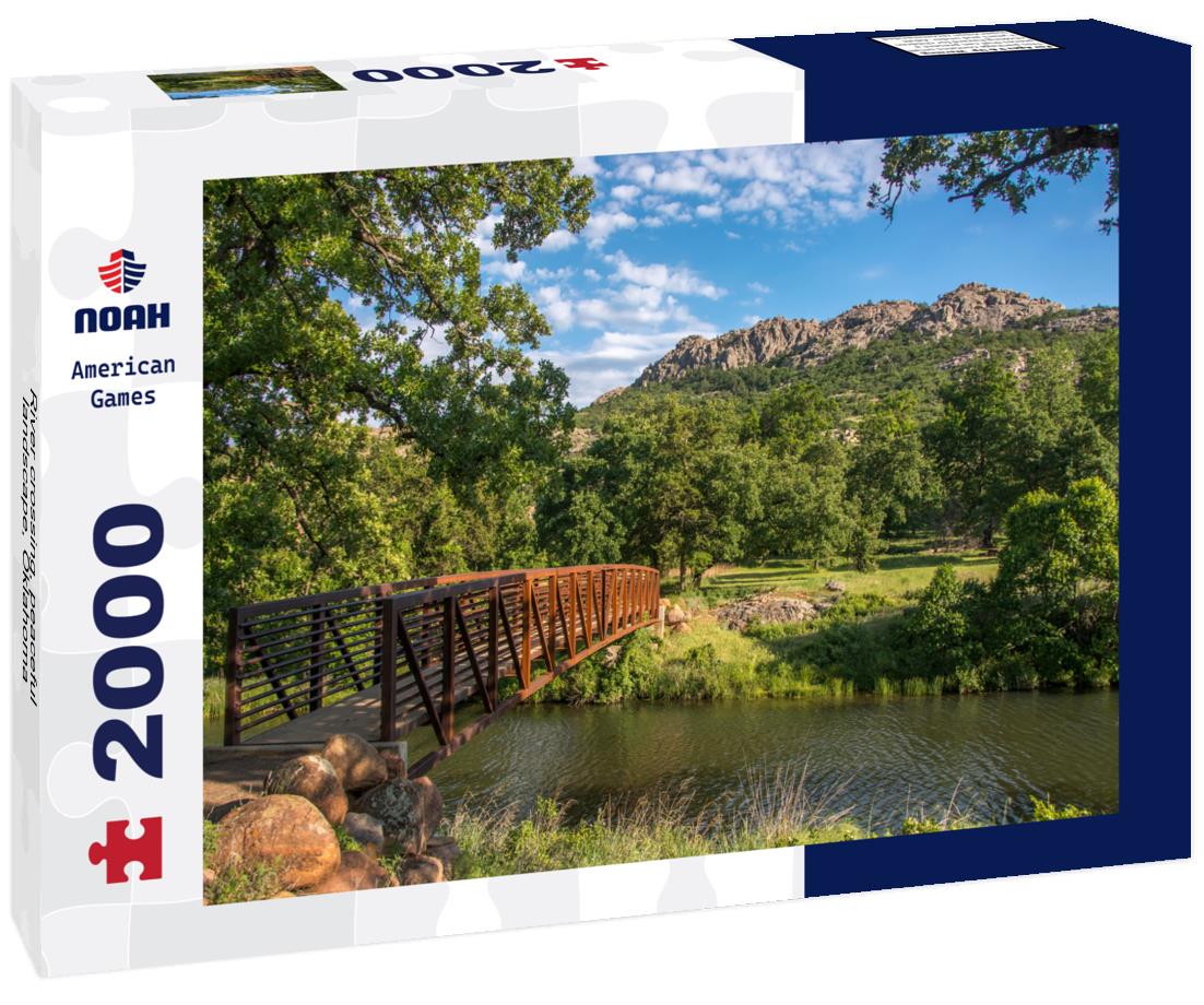 River crossing, peaceful landscape, Oklahoma 2000pc Puzzle