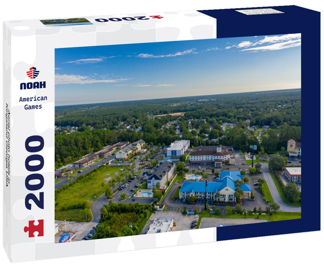 Aerial photo hotels in Kingsland Georgia USA 2000pc Puzzle