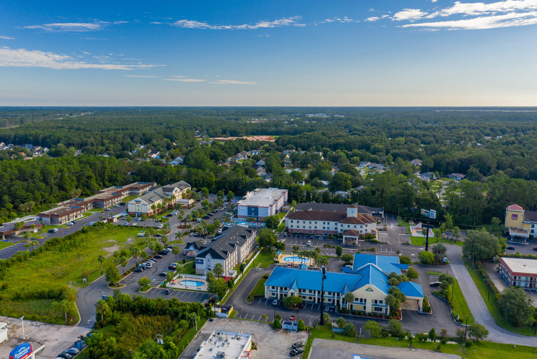 Aerial photo hotels in Kingsland Georgia USA 2000pc Puzzle