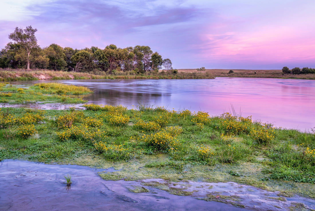 Dusk over Dismal River in Nebraska Sandhills 2000pc Puzzle