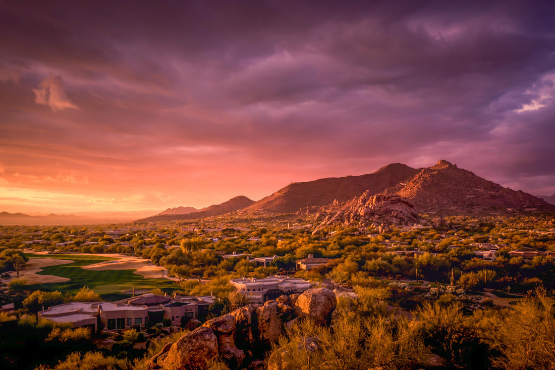 Golden sunset over North Scottsdale, Arizona 2000pc Puzzle