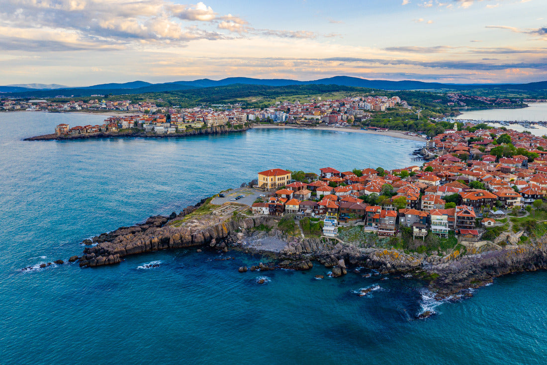 Sunset aerial view of Bulgarian town Sozopol 2000pc Puzzle