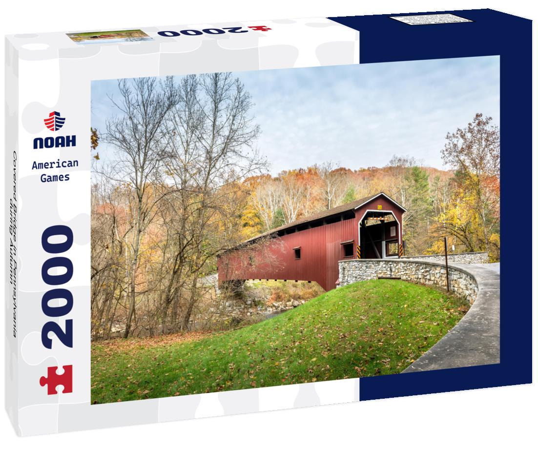 Covered Bridge in Pennsylvania during Autumn 2000pc Puzzle