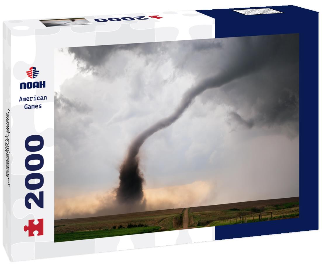 Tornado and supercell storm in Nebraska, USA 2000pc Puzzle