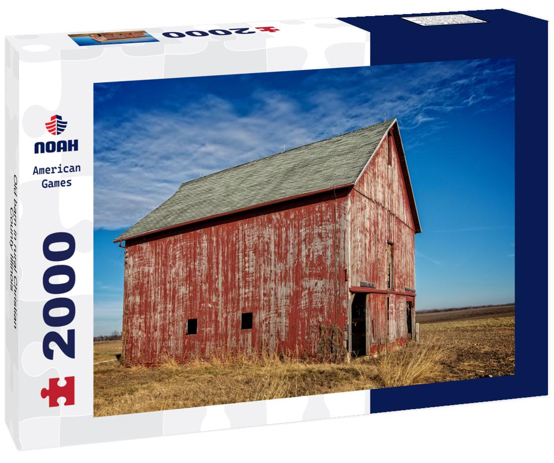Old barn in rural Christian County Illinois 2000pc Puzzle