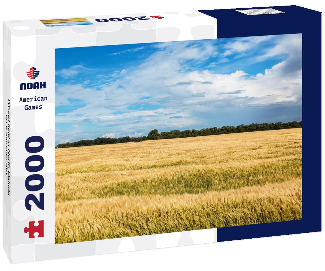 Wheat field in North Dakota on a summer day 2000pc Puzzle