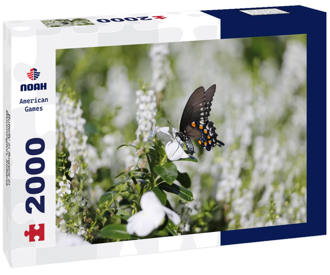Buttefly in flowers in Bloomington, Indiana 2000pc Puzzle