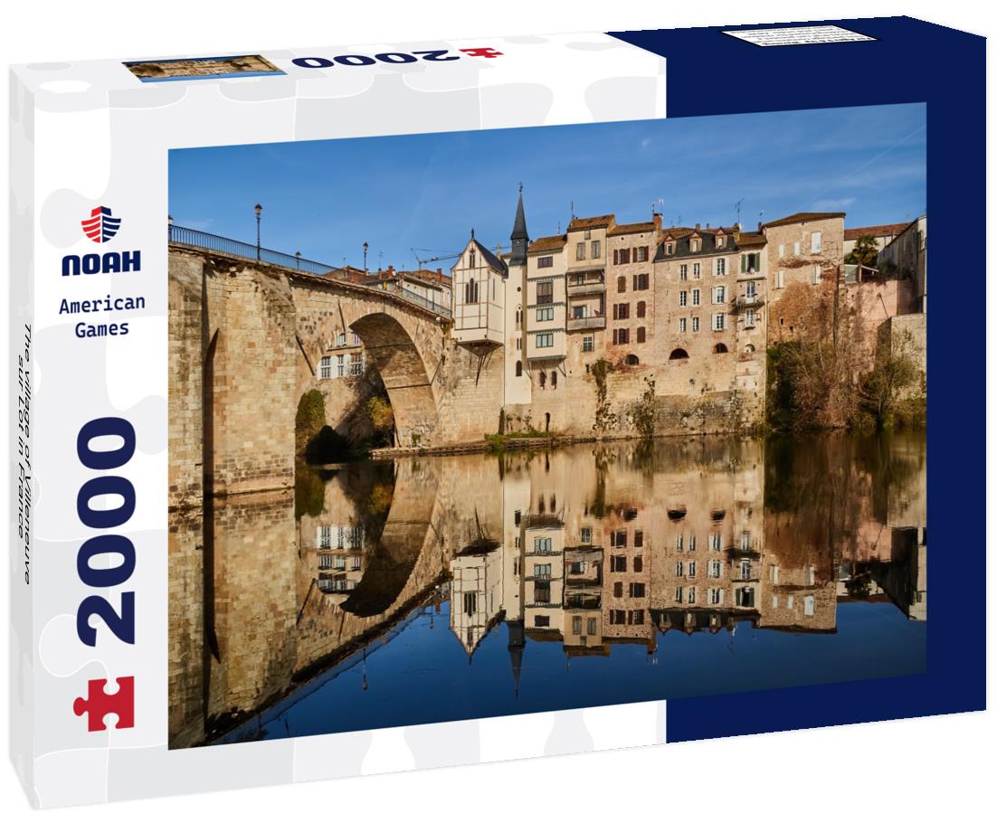 The village of Villeneuve sur Lot in France 2000pc Puzzle