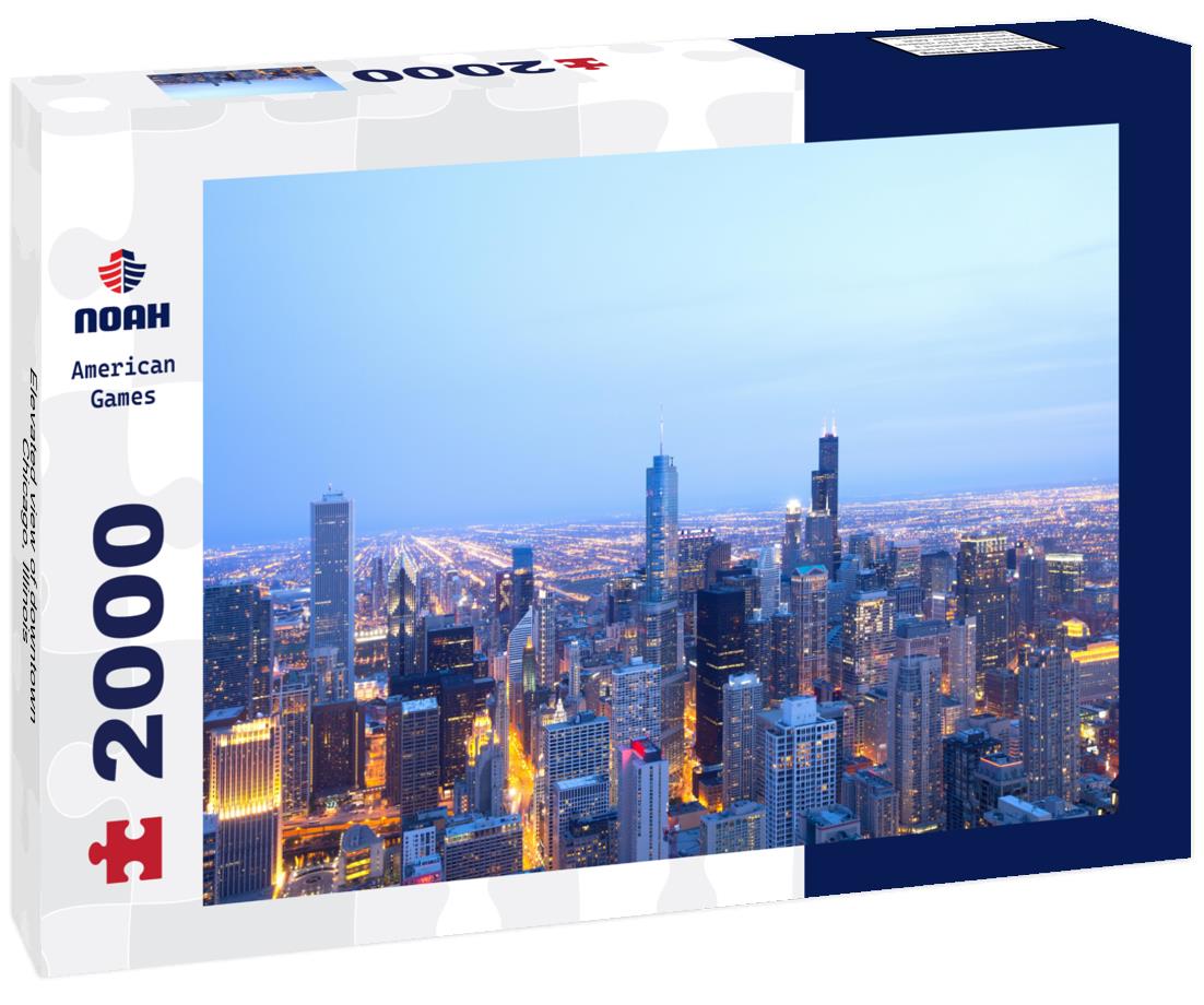 Elevated view of downtown Chicago, Illinois 2000pc Puzzle