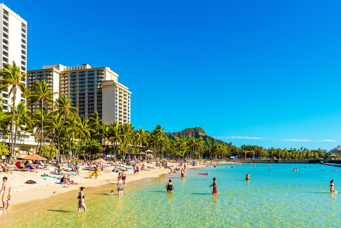 Honolulu, Hawaii: View of the Waikiki beach 2000pc Puzzle