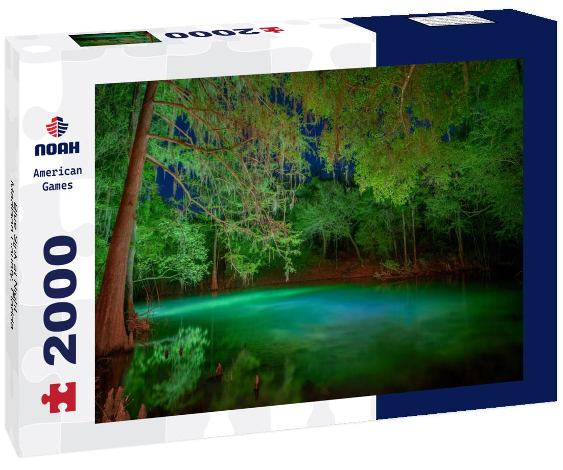 Blue Sink at Night, Madison County, Florida 2000pc Puzzle