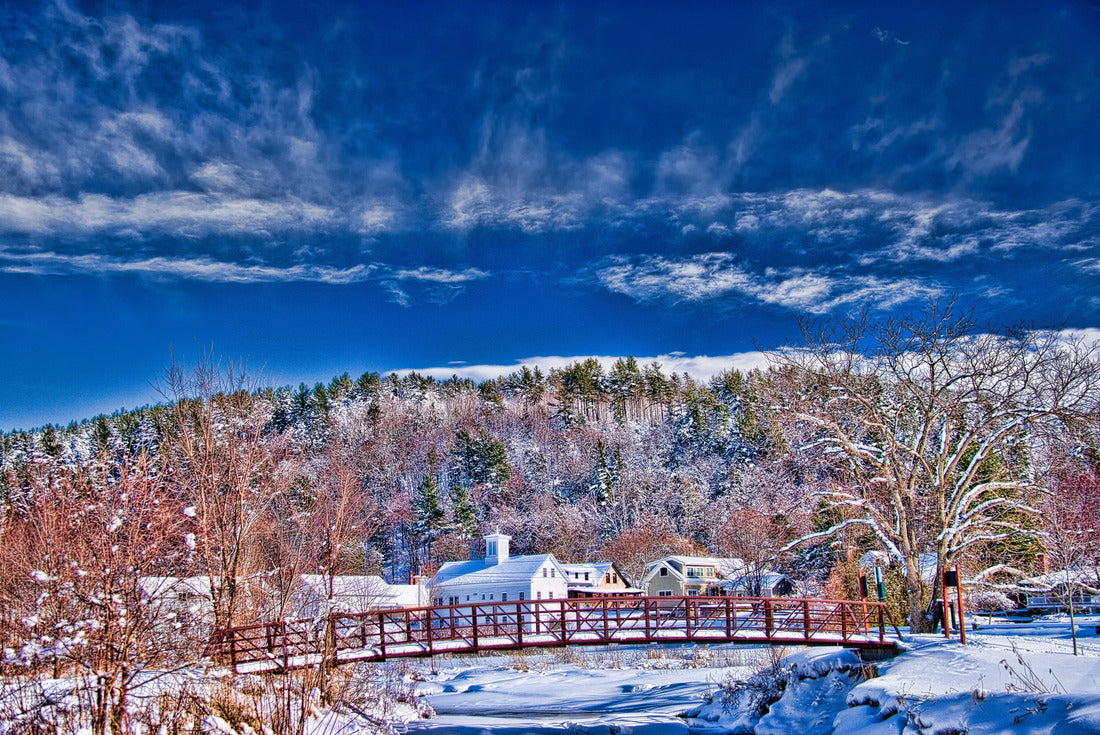Stowe village in winter, Stowe Vermont, USA 2000pc Puzzle