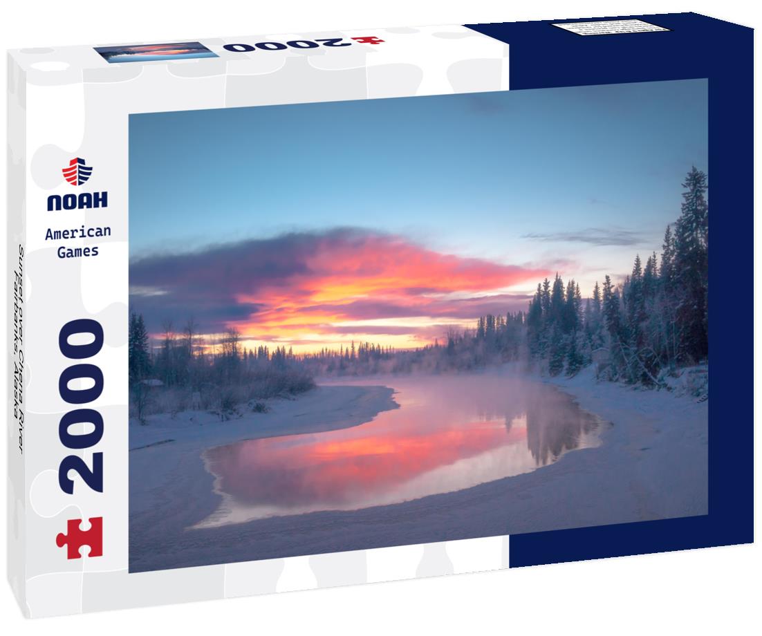 Sunset over Chena River, Fairbanks, Alaska 2000pc Puzzle