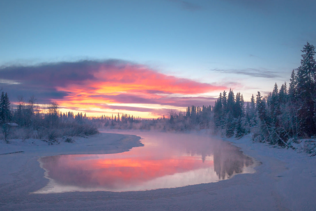 Sunset over Chena River, Fairbanks, Alaska 2000pc Puzzle