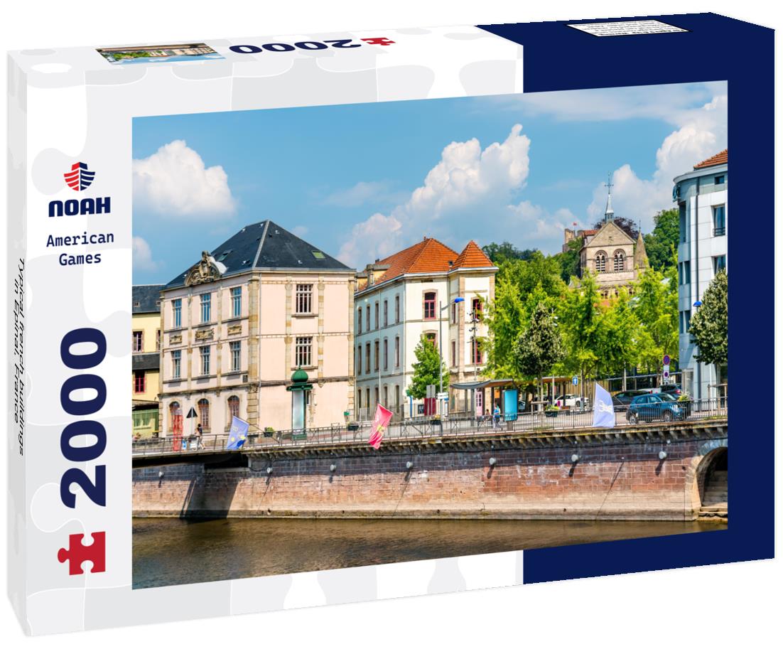 Typical french buildings in Epinal, France 2000pc Puzzle