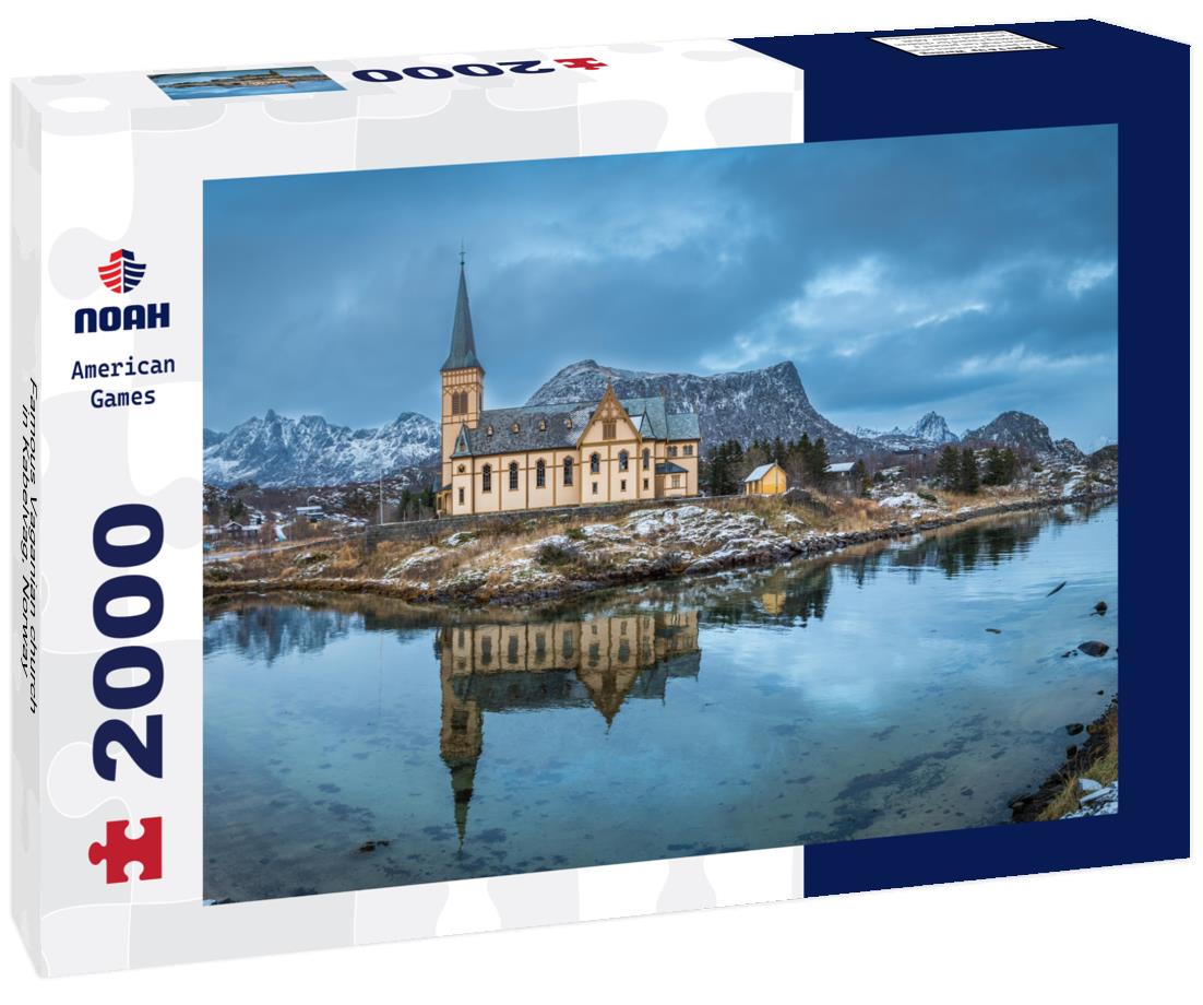 Famous Vaganian church in Kabelvag, Norway 2000pc Puzzle